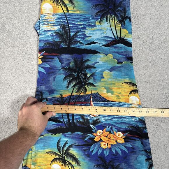 Vintage Marisol Womens Fit Small Slinky Maxi Hawaiian Resort Wear Tropical Beach - Picture 8 of 16